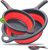 Walfos Silicone Pasta Colander – Collapsible Colander with Handle Set, Set of 2, Space-Saving Kitchen Strainers, 1.5 Quart, 2 Quart, BPA Free ＆ Dishwasher Safe, for Pasta, Vegetables, Fruits (Red)