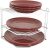 Buckingham 3 Tier White Corner Plate Rack Kitchen Cupboard Tidy Storage Organiser Dish Rack Space Saving Shelf Organiser 23 cm
