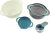 Plastic Nesting Bowls Set with Mixing Bowls,Colanders,4 Measuring Cups,Sifter for Baking,Food Prep,RV Camping Accessories,8 Pieces