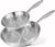 nuovva Stainless Steel Frying Pan Set – 2pcs Induction Hob Pan Set – Naturally Non-Stick Tri-Ply Stainless Steel – 20cm & 28cm Cooking Pans