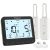 Geevon Refrigerator Thermometer, Digital Fridge and Freezer Temperature Alarm Gauge, Max Min for Accurate Temperature Monitoring, Ideal for Small Fridges and Beverage Coolers (CR2032 battery included)