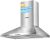 COMFEE’ 60 cm Chimney Cooker Hood Stainless Steel Extractor Hood with LED and Recirculating & Ducting System Wall Mounted Range Hood 600 mm Extractor Fan – Silver KWH-PYRA17SS-60