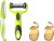 2 Pcs Food Grater for Fruits,with Julienne Slicer and Peeler,Stainless Steel Kitchen Tool,Vegetable Peeler,Handheld Kitchen Grater for Zester,Potato,Carrot,Cucumber
