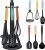 Blackmoor Kitchen Utensil Set 6-Piece with Rotating Stand/Heat-Resistant Nylon/Scratch-Free/Dishwasher Safe/Cooking Tools for All Pan Types 68609