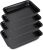 4 Piece Baking Trays for Oven Non Stick Roasting Tins- Heavy Duty Carbon Steel (PFOA Free) Cooking Oven Trays for Baking Food – Dishwasher Safe