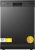 COMFEE’ Dishwasher Freestanding with 13 Place Settings, New Upgraded Full Size Dishwasher 60cm Width, CDWPF1301PBD-UK, Auto Door Open Drying, Quick Wash, Hygiene Wash, Delay Start, Half Load -Black