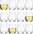 LAV 12x Clear 360ml Gaia Stemless White Wine Glasses – Large Kitchen Water Gin Cocktail Party Glass Tumbler Goblets Set