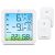 ORIA Wireless Fridge Thermometer, Digital Refrigerator Thermometer with 2 Sensors, Color Display, Max/Min Values, Alarm, USB/Battery Powered Freezer Temperature Sensor for Home