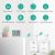 ORIA Wireless Fridge Thermometer, Digital Freezer Thermometer with 2 Sensors, 3.7″ LCD Display, ℃/℉, Min/Max Record, Alarm, 2 Mounting Options, Refrigerator Temperature Sensor for Home, Kitchen