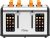 4-Slice Toaster with Touchscreen Controls, Extra-Wide Slots, Bagel & Defrost Settings, Digital Countdown Timer, Dual Independent Panels, 1760W, Matt Black