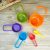 Measuring Cup and Spoon Set of 6 Food Grade Multicolor Space Saving Stackable Baking Tools