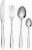 Salter COMBO-8754 Harrogate 48-Piece Cutlery Set – Flatware Service for 12, Includes Knives, Forks, Tablespoons and Teaspoons, Stainless Steel Silverware, Dishwasher Safe Tableware, 25 Year Guarantee