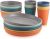 Anbte 18pcs Unbreakable Plastic Dinner Set for 6 – Stackable BPA-Free Plates & Bowls for Camping, Microwave Safe & Dishwasher Safe, Outdoor Picnic Party BBQ Tableware Reusable