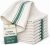 Pack of 12 Kitchen Towel’s–100% Cotton, Large 20” x 30” (50cm x 76cm) Dish Towels – Ultra Absorbent, Durable, Washable Green