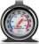 Chef Aid Stainless Steel Oven Thermometer for use with fan, gas, electric, pizza oven, air fryer, or range cooker – cooking/baking/grilling/BBQ, hang or stand inside oven, Easy to read display