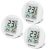 Geevon Fridge Thermometer, Mini Digital LCD, IP65 Waterproof, Refrigerator Temperature Indicator Function, Stand Magnetic Back, Max Min Record, UK Freezer Thermometers – 3PCS (Batteries included)