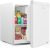 Upstreman Mini Fridge 46L, Table Top Fridge, Adjustable Thermostat, Energy Saving, Low Noise, Single Door Compact Refrigerator for Dorm, Compact Wine&Beers Cooling, White