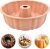 24cm/9.6in Non-Stick Fluted Cake Tin, Round Baking Tin, Cake Mould Baking Pan, Ring Cake Mould, Birthday Round Tube Moulds, Savarin Moulds for Chiffon Cake Cheesecake Gugelhupf (Pink)