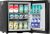 Baridi 25L Ultra Quiet Drinks & Wine Cooler Mini Fridge with LED Light, Black – DH57
