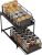 Pull out Cabinet Organiser, 2-Tier Spice Rack, Cupboard Shelf Rack, Metal Kitchen Cupboard Organiser for Kitchen, Bathroom Storage