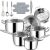 20P Stainless Steel Pots and Pans Set -3 Ply 30 cm Frying pan – 18/20 cm Saucepans & 22/26 cm Casserole with Steamer, Dishwasher Safe, Non Stick Induction Hob Cookware Set