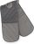 MasterChef Oven Gloves Heat Resistant, Double Oven Gloves Made from Cotton with Official Show Logo & Hanging Loop, Attached Oven Mitts, Machine Washable, Heat Proof Pot Holders for the Kitchen, Earth