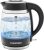 Chefman Electric Kettle, 1.8L 3000W, Hot Water Boiler, Removable Lid for Easy Cleaning, Auto Shut Off, Boil-Dry Protection, Stainless Steel Filter, BPA Free, Borosilicate Glass Electric Tea Kettle