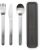 Brabantia – Make & Take Cutlery Set with Case – Set of 3: Knife, Spoon, & Fork – Hygienic Compact Design – Stainless Steel – Dishwasher Safe – Travel Cutlery Set for 1 Person – Dark Grey