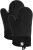 Black Oven Mitts – Pair Of Silicone Oven Gloves UK – Heat Resistant Oven Mitts Kitchen Accessory.