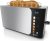 Balter Toaster 4 Slice wide slots, Long Slot, Stainless Steel, Touch Screen, Built-in Rack, Extra wide slots for Thick Breads & Bagel, Timer, BPA-Free, Removable Tray, Silver/Touch