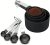 Measuring Cups and Spoons Set of 8 Pieces, Nesting Measuring Cups for Measuring Dry or Liquid Ingredients, Small Teaspoon with Plastic Head for Cooking Kitchen (Black)