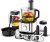 FIMEI Food Processor Multifunctional, 11 in 1 Food Processor, 1100W, 3 Speeds & Pulse Function, 3.2L Chopper, 1.5L Blender, Grinder, Citrus Juicer, Dough Kneader, Shredder, Reversible Slicing, HGM-406