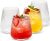 Goodluck 20 Pack Stemless Plastic Wine Glasses – 12oz/340ml Clear Ribbed Plastic Cups, Fancy Reusable Drinkware for Weddings, Parties, Bars, Indoor and Outdoor Events