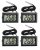 4 Pack Digital Thermometer with External Probe LCD Indicator Temperature Monitor Sensor for Kitchen Home Fridge Freezer Aquarium Refrigerator Cold Storage Black (-50°C to 110°C)