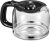 Yabano Coffee Pot, Glass Carafe with Plastic Lid, 1.5 L / 12 Cup, Accessory for Yabano Coffee Machine CM4329, Dishwasher Safe, Black
