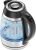 Chefman Electric Kettle for Boiling Water, 1.8L 1500W, Hot Water in 3 Minutes, LED Lights, Auto Shut-off, Boiling and Drying Protection, Glass Electric Kettle (Temperature Control)