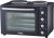 Cooks Professional Mini Portable Oven with Hobs | Energy Efficient Electric Countertop Cooker with Two Hot Plate Hobs & Wire Rack Baking Tray | Kitchen Table Ovens | 34L Capacity | Black and Silver