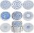 Newk Coasters for Drinks, Set of 8 Ceramic Absorbent with Metal Holder, Classy and Simple Coasters for Coffee Table, Great Housewarming Gifts