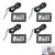 4 Pcs Digital Thermometer Temperature, Fridge Thermometer with External Probe for Fridge, Freezer, Refrigerator, Aquarium, LCD Display -50℃ to +110℃ Range, ±1.0℃ Accuracy, Compact Design, Black