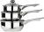 Premier Housewares Stainless Steel Saucepan Set, 3 Piece Set with Glass Lids