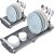 Dish Drainer Rack, Small Dish Drainer, Expandable Dish Rack With Removable Cutlery Holder, Anti Rust Small Drying Rack for Sink, Compact Draining Board Rack For Kitchen Counter, Grey