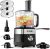 FIMEI Multifunctional Food Processor, 3 Speeds and Pulse Function, 1.5L Chopper, Dough Kneader, Shredder, Reversible Slicer, Emulsifying Disc, Double Lock Protection, Compact and Easy to Store, 800W