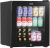 Baridi 50L Tabletop 3-10°C Beer & Drinks Mini Fridge with Light – Black & Glass – DH12