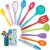 Kitchen Utensil Set, Homikit 12 Piece Cooking Utensils, Silicone Kitchen Utensils Set with Holder, Heat Resistant Kitchen Tools Include Spoons Turner Spatula Tong for Non-Stick Cookware, Multicolor