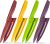 Gourmetop Paring Knife with Cover, Paring Knives Set of 4, 9.6cm Paring Knife Set of Premium Stainless Steel, Small Kitchen Knife Set for Fruit and Vegetable, Ergonomic Knife Handles for Versatility