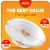 Shefa 100 White 12 oz Bowls – Reusable & Washable Reusable Plate, Heavy Duty Dinnerware, Microwave-Safe Crockery – Ideal for Birthday, Parties, Camping, Catering