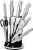 nuovva Kitchen Knife Set with Rotating Stand – Sharp Stainless Steel Knives Set – 360 Degree Rotating Block