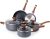 Non Stick Pots and Pans Set – Induction Hob Pot Set – 8pcs Kitchen Cookware with Lids – Cooking Marble Saucepan Pots and Frying Pans – by Nuovva