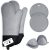 Oven Gloves, Sopito Set of 6 Silicone Oven Mitts 446°F Heat Resistant with Pot Holders for Kitchen Baking Grilling Microwave, Grey