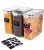nuovva Cereal Storage Containers – 3Pcs Set Plastic Food Storage Containers – Practical Cereal Dispenser – Food Grade and BPA Free – Durable and Easy to Use – Ideal for Cornflakes, Flour Storage